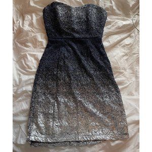 Navy and Silver Coctail Dress